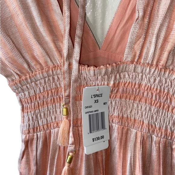 L Space Striped Cover-Up Jumpsuit XS - Picture 7 of 12